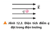 Trong một vùng không gian có điện trường mà các đường sức điện trường có phương nằm ngang