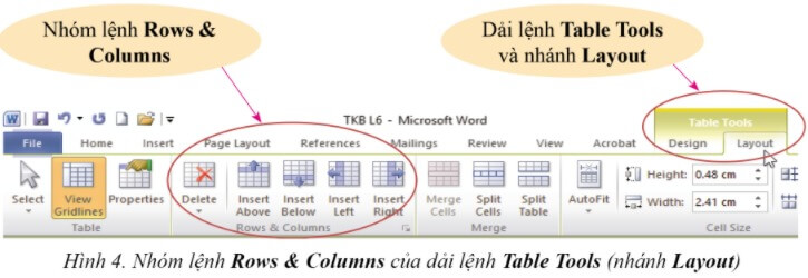 Lý thuyết Tin học 6 Bài 4: Trình bày thông tin ở dạng bảng | Cánh diều