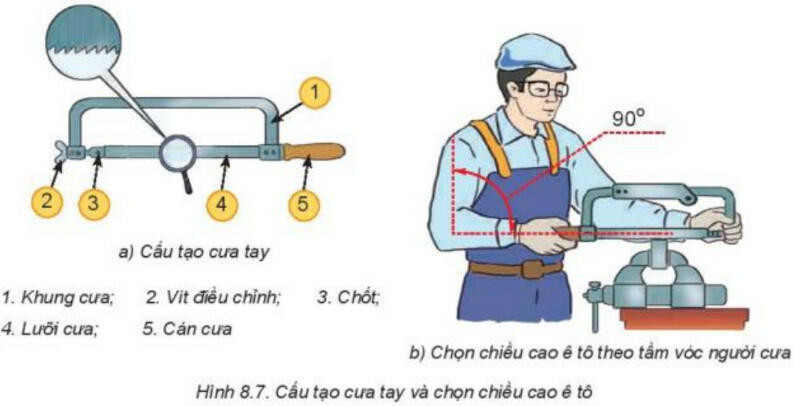 Lý thuyết Công nghệ 8 Bài 8 (Kết nối tri thức): Gia công cơ khí bằng tay (ảnh 1)