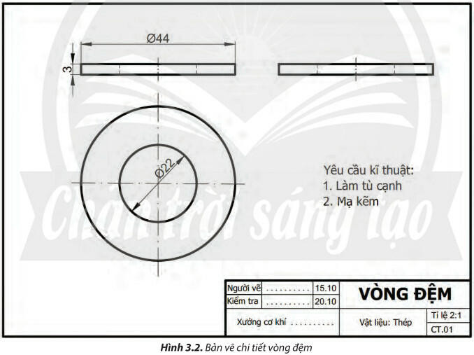 Lý thuyết Công nghệ 8 Bài 3 (Chân trời sáng tạo): Bản vẽ kĩ thuật (ảnh 1)