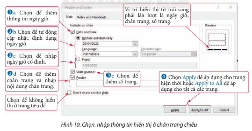 Lý thuyết Tin học 8 Bài 10a (Chân trời sáng tạo): Trình bày trang chiếu (ảnh 1)