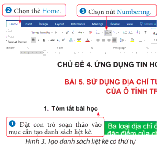 Lý thuyết Tin học 8 Bài 9a (Chân trời sáng tạo): Trình bày văn bản (ảnh 1)