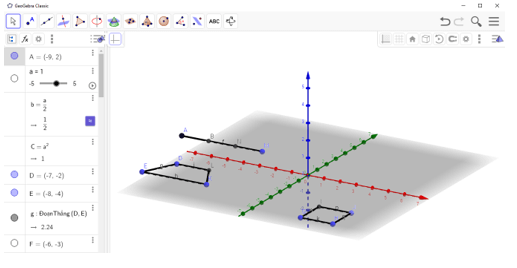 Lý thuyết Tin học 8 Bài 12: Vẽ hình không gian với GeoGebra (hay, chi tiết)