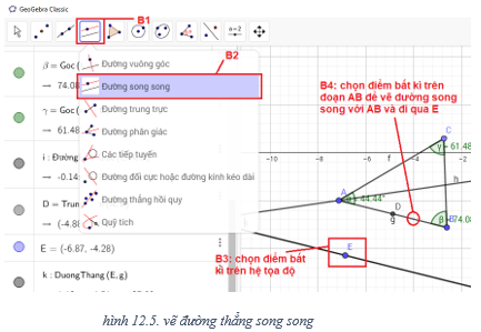 Lý thuyết Tin học 7 Bài 12: Vẽ hình phẳng bằng GEOGEBRA (hay, chi tiết)