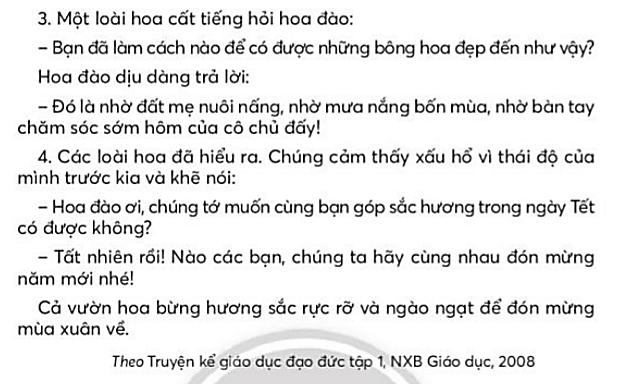 Chiếc áo của hoa đào trang 10, 11, 12 Tiếng Việt lớp 3 Tập 2 | Chân trời sáng tạo