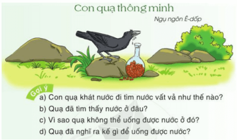 Kể lại chuyện con quạ thông minh trang 51 - 52 Tiếng Việt lớp 2 Tập 2 | Cánh diều