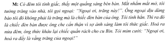 Nghe - kể vầng trăng của ngoại trang 109 Tiếng Việt lớp 2 Tập 1 | Cánh diều