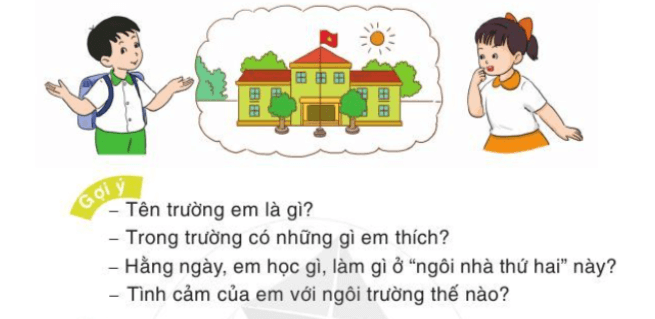 Nói và nghe Nói lời chào, lời chia tay. Giới thiệu về trường em trang 44 - 45