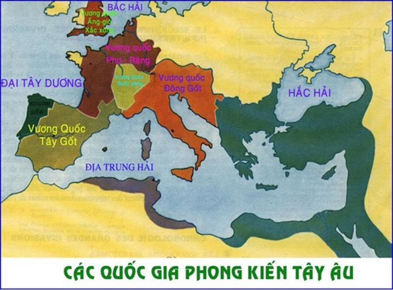 Lý thuyết Lịch Sử 7 Bài 1: Quá trình hình thành và phát triển của chế độ phong kiến ở châu Âu - Kết nối tri thức (ảnh 1)