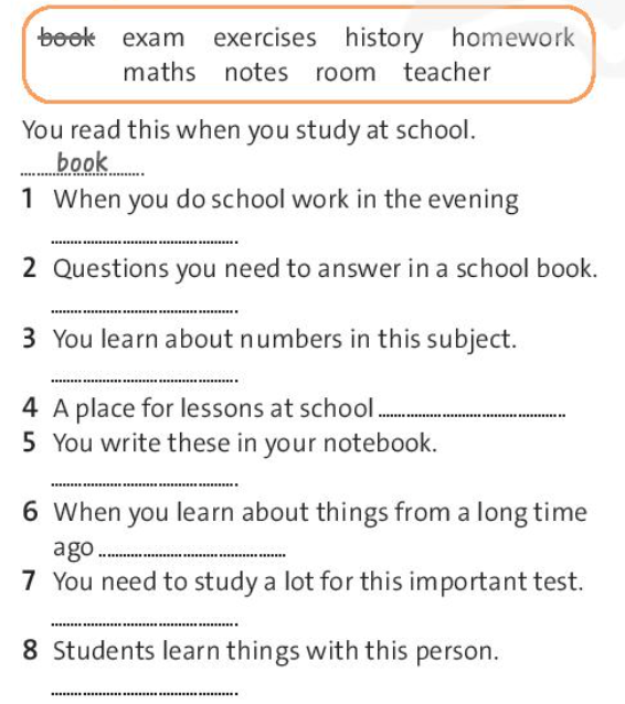 SBT Tiếng Anh 7 trang 6 Starter unit Vocabulary: School - Chân trời sáng tạo (ảnh 1)