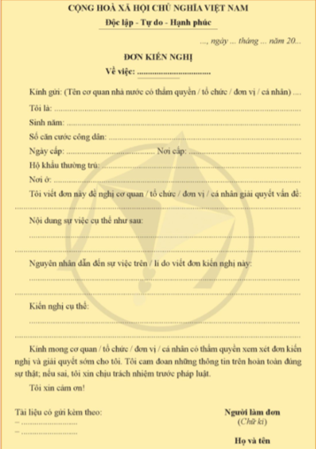 Giáo án Văn bản kiến nghị về một vấn đề đời sống (Cánh diều 2023) | Giáo án Ngữ văn 8 (ảnh 1)