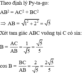 Trắc nghiệm Tỉ số lượng giác của góc nhọn có đáp án