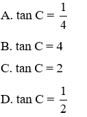 Trắc nghiệm Tỉ số lượng giác của góc nhọn có đáp án