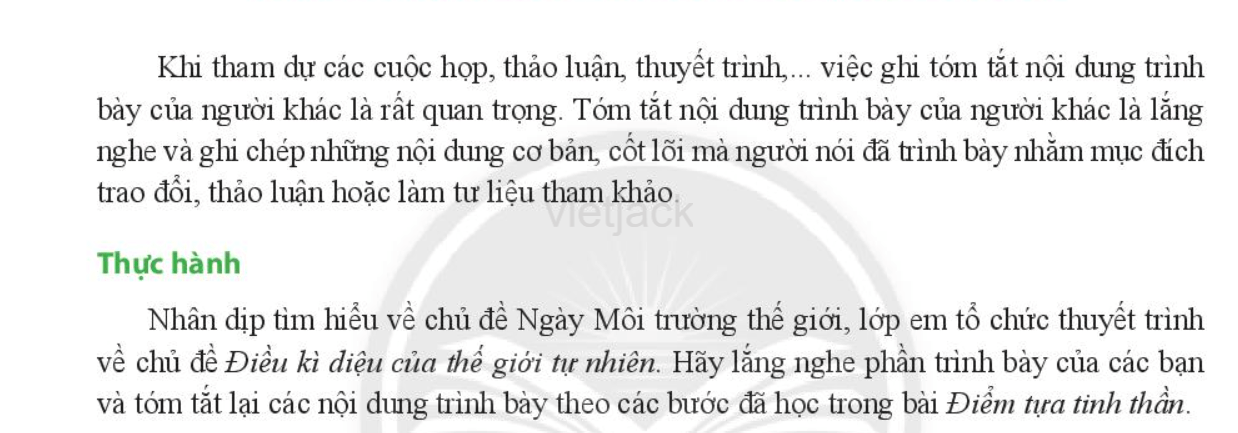 Tóm tắt nội dung trình bày của người khác trang 96