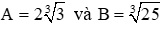 Trắc nghiệm Căn bậc ba có đáp án