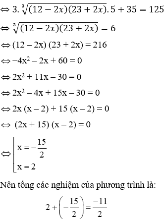 Trắc nghiệm Căn bậc ba có đáp án (phần 2)