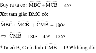 Trắc nghiệm Cung chứa góc có đáp án