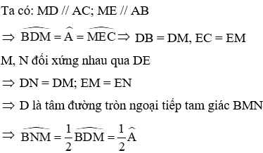 Trắc nghiệm Cung chứa góc có đáp án