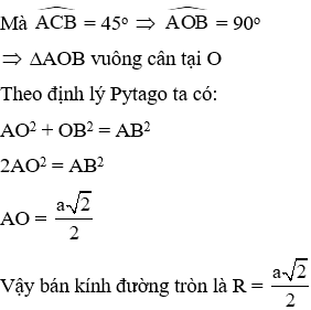 Trắc nghiệm Góc nội tiếp có đáp án