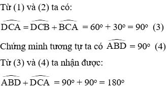 Trắc nghiệm Tứ giác nội tiếp có đáp án