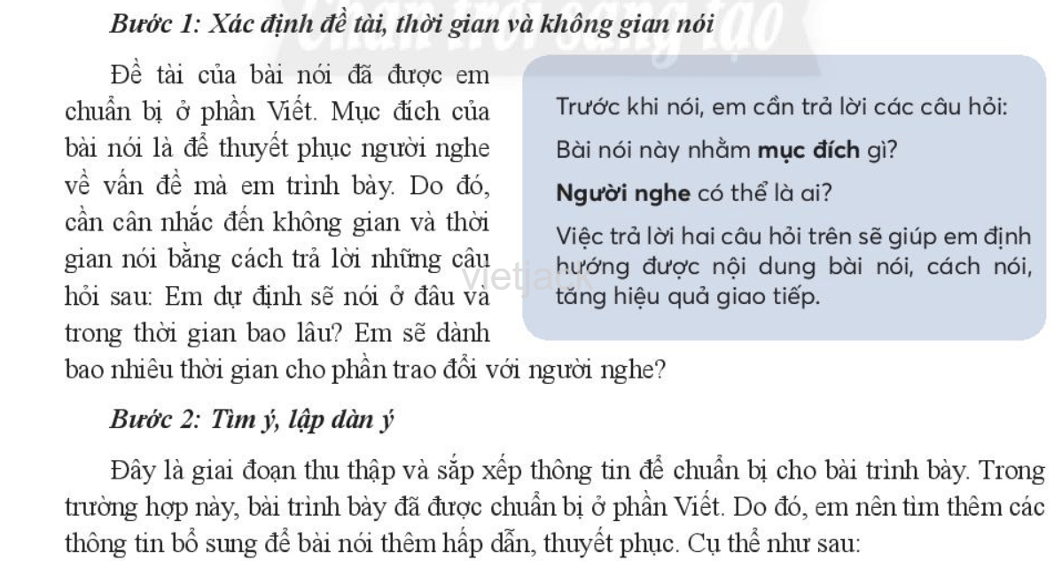 Trình bày ý kiến về một vấn đề trong đời sống