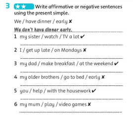 Giải sách bài tập Tiếng Anh 6 trang 19 Unit 2: Days Language Focus