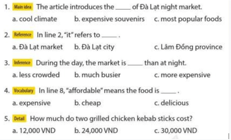 Tiếng Anh lớp 7 Unit 7 Comprehension trang 78 | Explore English 7 Cánh diều (ảnh 1)