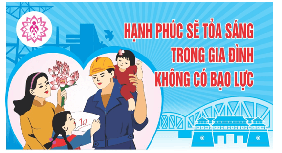 Em hãy thiết kế một sản phẩm tuyên truyền với chủ đề Phê phán các hành vi bạo lực gia đình