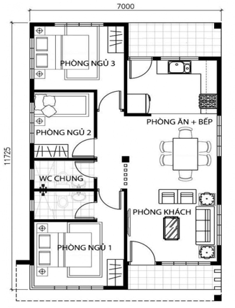 Sưu tầm một số bản vẽ mặt bằng ngôi nhà hoặc căn hộ đơn giản và nêu nhận xét về cách bố trí các phòng