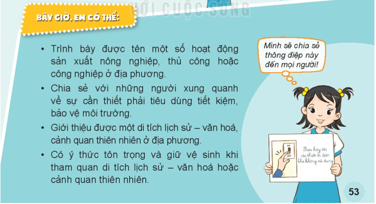 Tự nhiên xã hội lớp 3 Bài 12 trang 53 Vận dụng - Kết nối tri thức