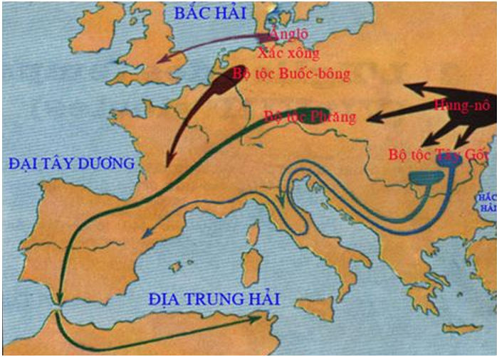 Trắc nghiệm Lịch sử 10 Bài 10 có đáp án: Sự hình thành các vương quốc và xã hội phong kiến Tây Âu (ảnh 1)