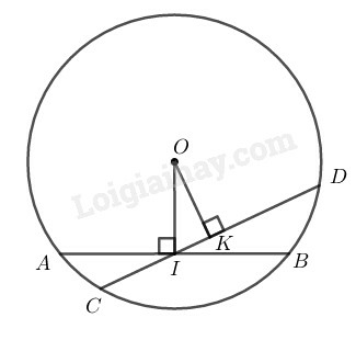 SBT Toán 9 Bài 3: Liên hệ giữa dây và khoảng cách từ tâm đến dây | Giải SBT Toán lớp 9 (ảnh 6)