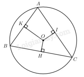 SBT Toán 9 Bài 3: Liên hệ giữa dây và khoảng cách từ tâm đến dây | Giải SBT Toán lớp 9 (ảnh 7)