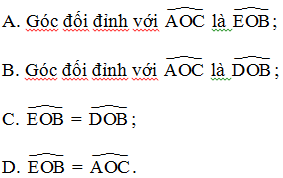 TOP 20 câu Trắc nghiệm Góc ở vị trí đặc biệt. Tia phân giác của 1 góc - Toán 7 Kết nối tri thức (ảnh 1)