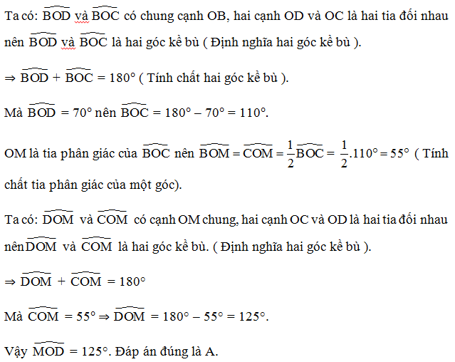 TOP 20 câu Trắc nghiệm Góc ở vị trí đặc biệt. Tia phân giác của 1 góc - Toán 7 Kết nối tri thức (ảnh 1)