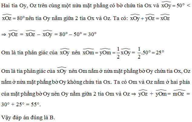 TOP 20 câu Trắc nghiệm Góc ở vị trí đặc biệt. Tia phân giác của 1 góc - Toán 7 Kết nối tri thức (ảnh 1)