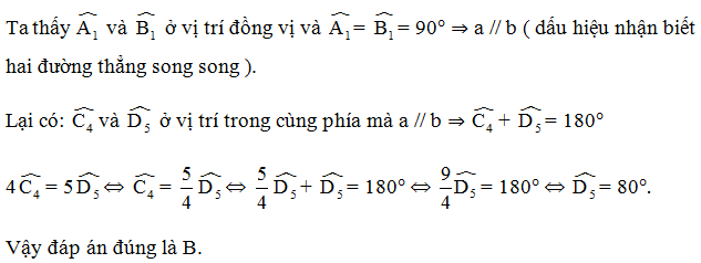 TOP 20 câu Trắc nghiệm Tiên đề Euclid. Tính chất của hai đường thẳng song song - Toán 7 Kết nối tri thức (ảnh 1)