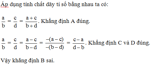 TOP 20 câu Trắc nghiệm Tính chất của dãy tỉ số bằng nhau - Toán 7 Kết nối tri thức (ảnh 1)