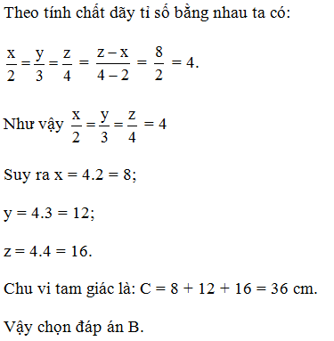 TOP 20 câu Trắc nghiệm Tính chất của dãy tỉ số bằng nhau - Toán 7 Kết nối tri thức (ảnh 1)