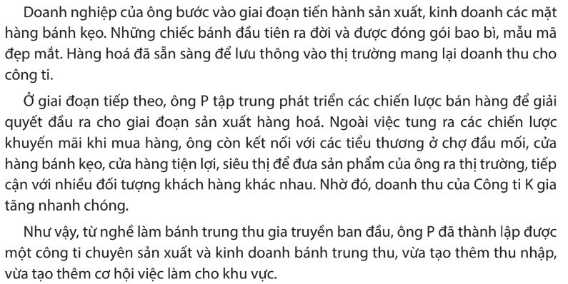 Chuyên đề Kinh tế pháp luật 10 Bài 5 (Chân trời sáng tạo): Tổ chức hoạt động của doanh nghiệp nhỏ  (ảnh 1)