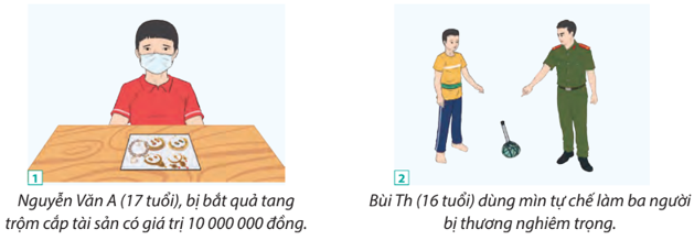 Chuyên đề Kinh tế pháp luật 10 Bài 7 (Chân trời sáng tạo): Mốt số nội dung cơ bản của pháp luật hình sự liên quan đến người chưa thành niên phậm tội  (ảnh 1)