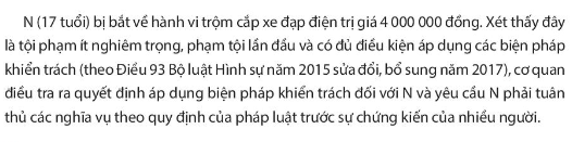 Chuyên đề Kinh tế pháp luật 10 Bài 7 (Chân trời sáng tạo): Mốt số nội dung cơ bản của pháp luật hình sự liên quan đến người chưa thành niên phậm tội  (ảnh 1)