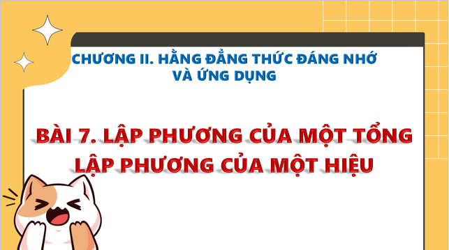 Giáo án điện tử Lập phương của một tổng. Lập phương của một hiệu | Bài giảng PPT Toán 8 Kết nối tri thức (ảnh 1)