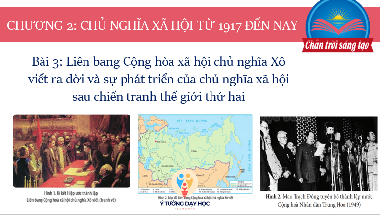 Giáo án điện tử Lịch sử 11 Bài 3 (Chân trời sáng tạo): Liên bang cộng hòa xã hội chủ nghĩa xô viết ra đời và sự phát triển của chủ nghĩa xã hội sau chiến tranh thế giới thứ 2 | Bài giảng PPT Lịch sử 11 (ảnh 1)