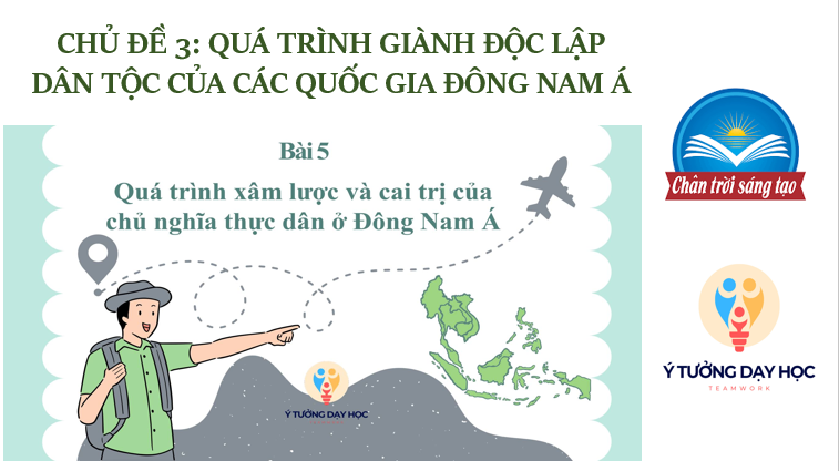 Giáo án điện tử Lịch sử 11 Bài 5 (Chân trời sáng tạo): Quá trình xâm lược và cai trị của chủ nghĩa thực dân ở đông nam á | Bài giảng PPT Lịch sử 11 (ảnh 1)