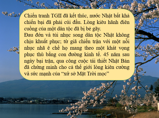 Giáo án điện tử Địa lí 11 Bài 23 (Chân trời sáng tạo): Kinh tế Nhật Bản| Bài giảng PPT Địa lí 11 (ảnh 1)