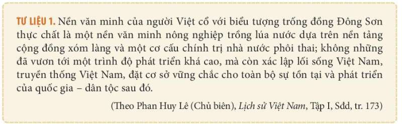 Lịch Sử 10 Bài 11: Một số nền văn minh cổ trên đất nước Việt Nam | Kết nối tri thức (ảnh 1)