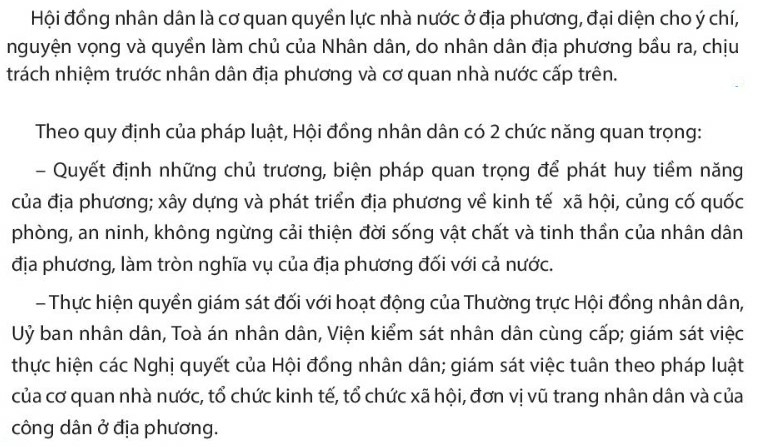 Pháp luật 10 Bài 16: Chính quyền địa phương | Chân trời sáng tạo (ảnh 1)