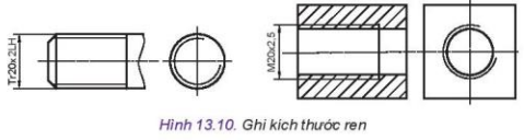 Lý thuyết Công Nghệ 10 Bài 13: Biểu diễn quy ước ren - Kết nối tri thức (ảnh 1)