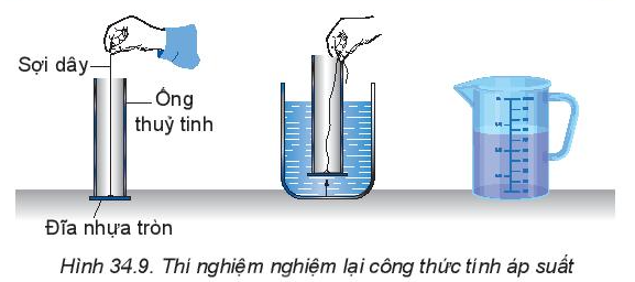 Vật Lí 10 Bài 34: Khối lượng riêng. Áp suất chất lỏng | Giải Lí 10 Kết nối tri thức (ảnh 11)